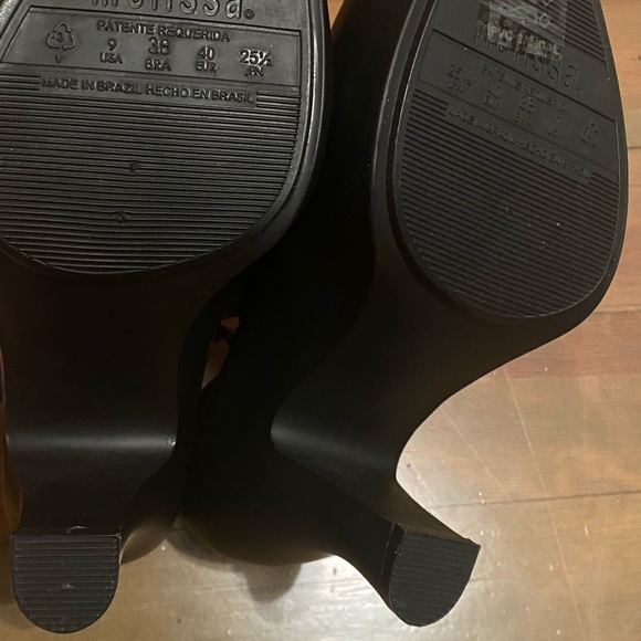 MELISSA + Karl Lagerfield Black Jelly Pump Heel 9 - Picture 4 of 8